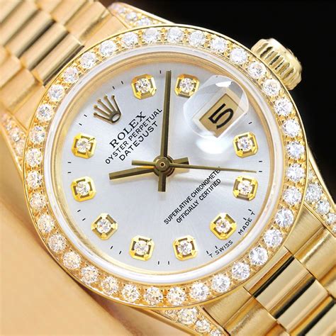 all diamond and gold rolex|rolex watch diamond bezel prices.